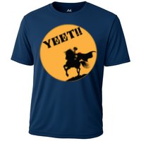 YEET!! Headless Horseman Funny Halloween Cooling Performance Crew T-Shirt