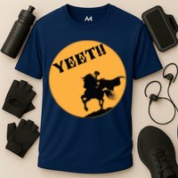 YEET!! Headless Horseman Funny Halloween Cooling Performance Crew T-Shirt