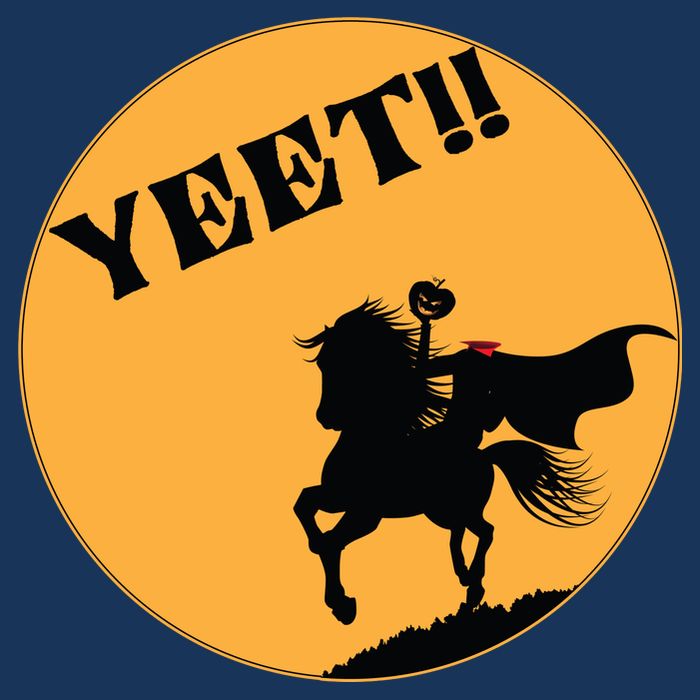 YEET!! Headless Horseman Funny Halloween Cooling Performance Crew T-Shirt