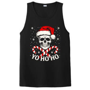 Yo Ho Ho Christmas Skull And Crossbones Pirate Xmas Season Gift PosiCharge Competitor Tank