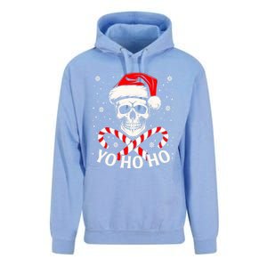 Yo Ho Ho Christmas Skull And Crossbones Pirate Xmas Season Gift Unisex Surf Hoodie