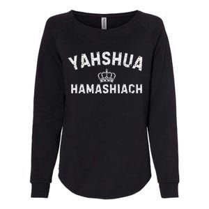 Yeshua Hamashiach Hebrew Messiah Jesus Womens California Wash Sweatshirt