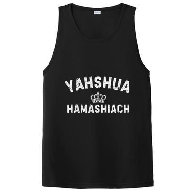 Yeshua Hamashiach Hebrew Messiah Jesus PosiCharge Competitor Tank