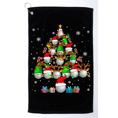 Your Hole Is My Goal Santa Playing Ugly Golf Christmas Golf Towel