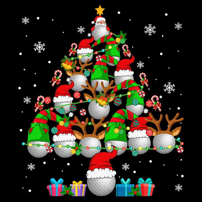 Your Hole Is My Goal Santa Playing Ugly Golf Christmas Women's V-Neck T-Shirt