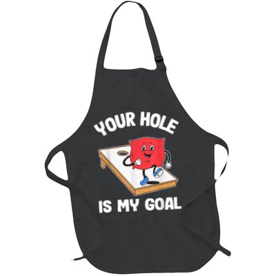 Your Hole Is My Goal Corn Hole Bean Bag Sarcastic Cornhole Apron