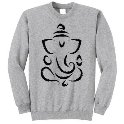 Yoga Hindu Indian Meditation Deepavali Diwali Rangoli Ganesh Tall Sweatshirt