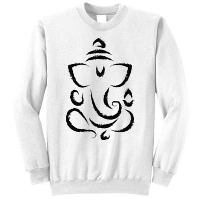 Yoga Hindu Indian Meditation Deepavali Diwali Rangoli Ganesh Sweatshirt