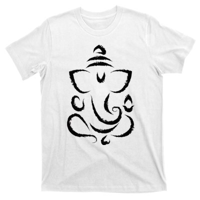 Yoga Hindu Indian Meditation Deepavali Diwali Rangoli Ganesh T-Shirt