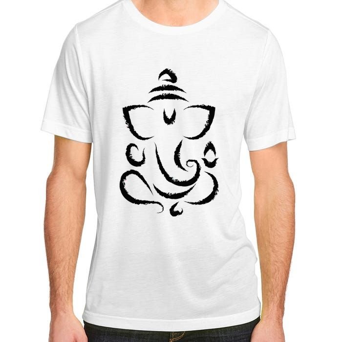 Yoga Hindu Indian Meditation Deepavali Diwali Rangoli Ganesh Adult ChromaSoft Performance T-Shirt