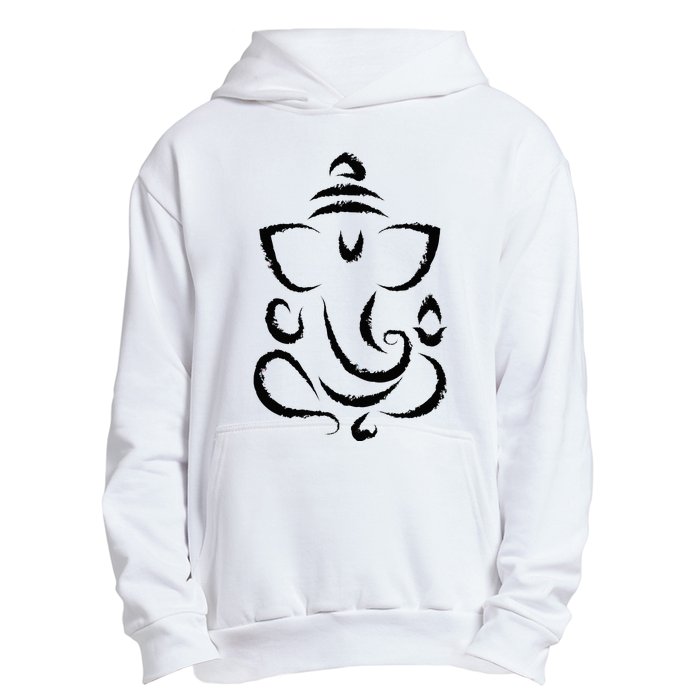 Yoga Hindu Indian Meditation Deepavali Diwali Rangoli Ganesh Urban Pullover Hoodie