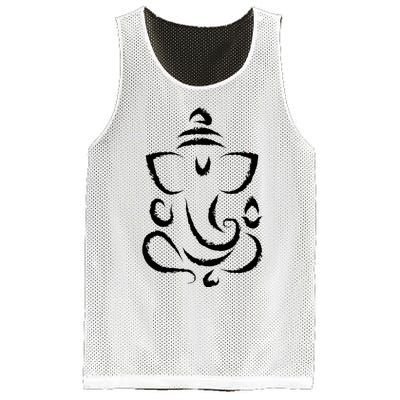 Yoga Hindu Indian Meditation Deepavali Diwali Rangoli Ganesh Mesh Reversible Basketball Jersey Tank