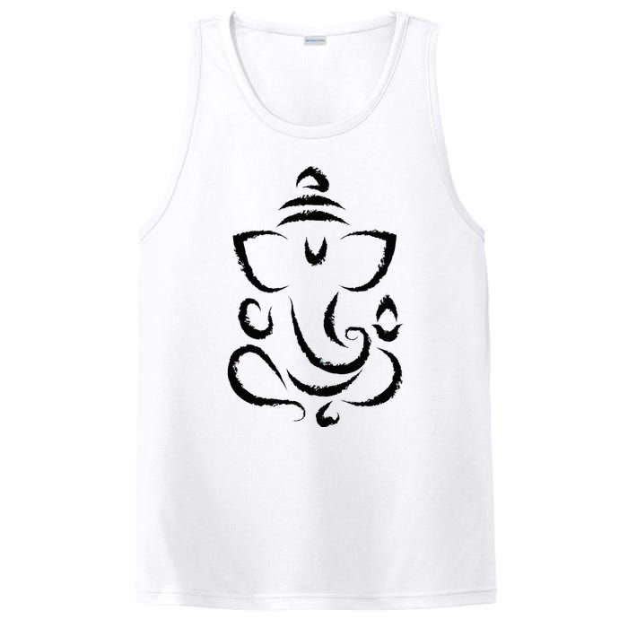 Yoga Hindu Indian Meditation Deepavali Diwali Rangoli Ganesh PosiCharge Competitor Tank