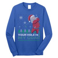 Your Hole Is My Goal Santa Claus Golf Ugly Christmas Cool Gift Long Sleeve Shirt