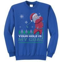 Your Hole Is My Goal Santa Claus Golf Ugly Christmas Cool Gift Sweatshirt