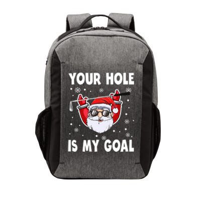 Your Hole Is My Goal Funny Santa Claus Golf Christmas Quotes Gift Vector Backpack