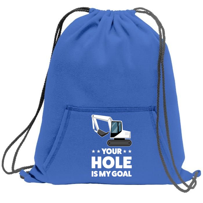 Your Hole Is My Goal Builder Gift Sweatshirt Cinch Pack Bag