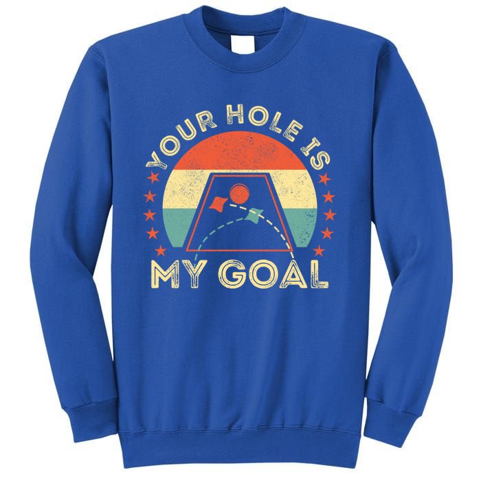 Your Hole Is My Goal Cornhole Dad Cornhole Champion Champ Cool Gift Sweatshirt