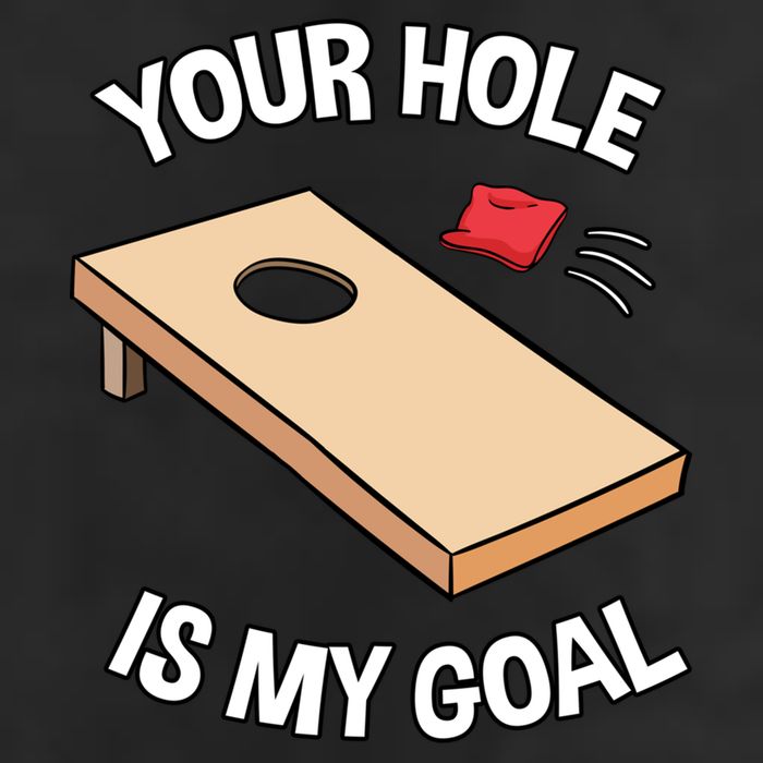 Your Hole Is My Goal Cornhole Team Bean Bag Lover Gift Beanie