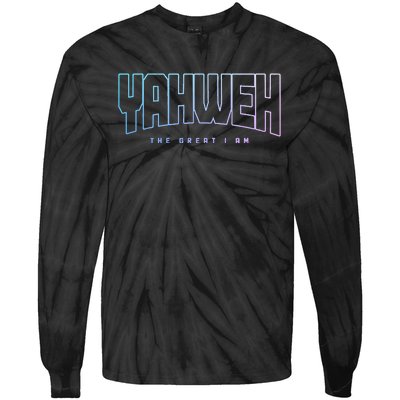 Yahweh Hebrew Israelite Jewish Christian Religious Tie-Dye Long Sleeve Shirt