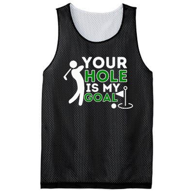 Your Hole Is My Goal vintage Golf Player Mesh Reversible Basketball Jersey Tank