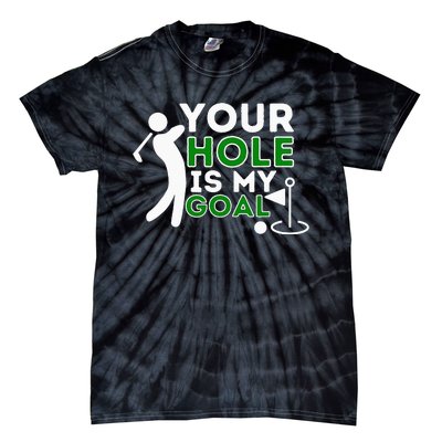 Your Hole Is My Goal vintage Golf Player Tie-Dye T-Shirt