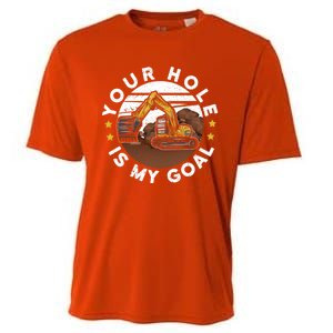 Your Hole Is My Goal Meaningful Gift Cooling Performance Crew T-Shirt