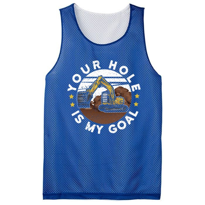 Your Hole Is My Goal Meaningful Gift Mesh Reversible Basketball Jersey Tank