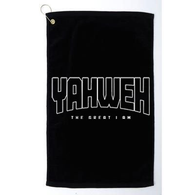 Yahweh Hebrew Israelite Jewish Christian Religious Vintage Platinum Collection Golf Towel