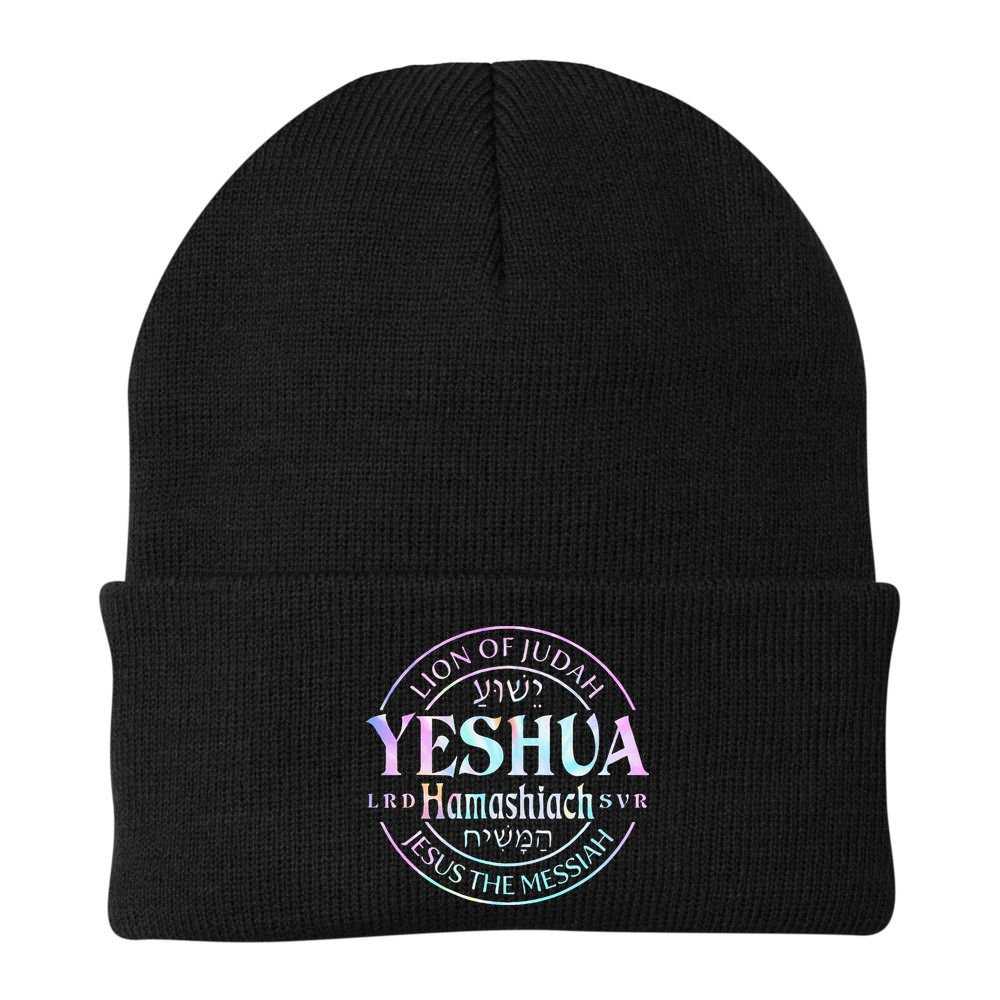 Yeshua Hamashiach Jesus The Messiah Lion Of Judah Tie Dye Beanie