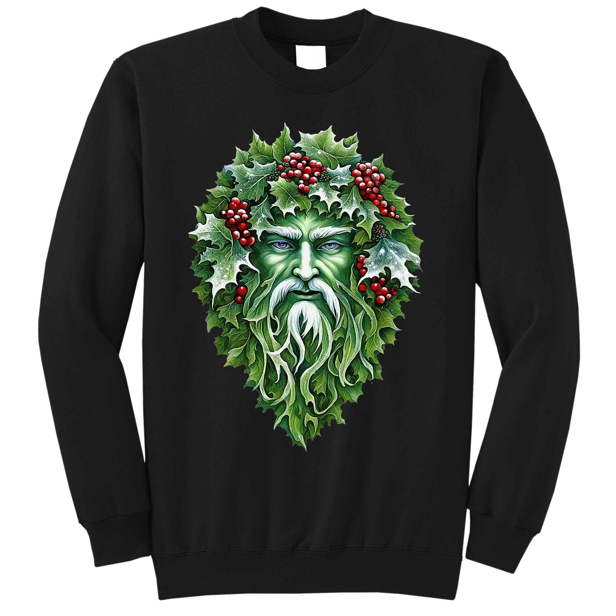 Yule Holly King Green Sweatshirt