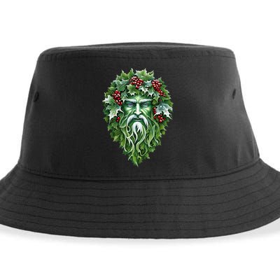 Yule Holly King Green Sustainable Bucket Hat