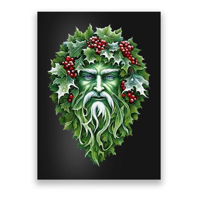 Yule Holly King Green Poster