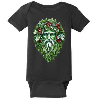 Yule Holly King Green Baby Bodysuit