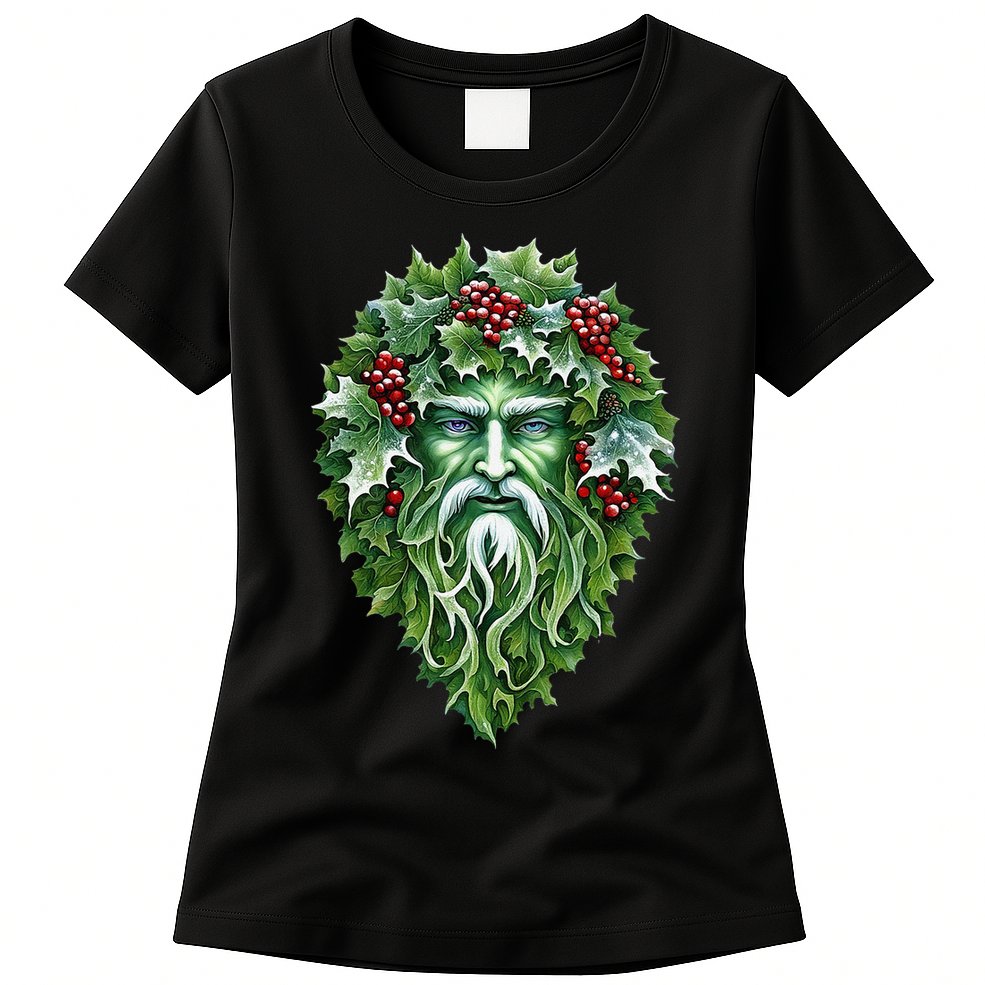 Yule Holly King Green Womens T-Shirt