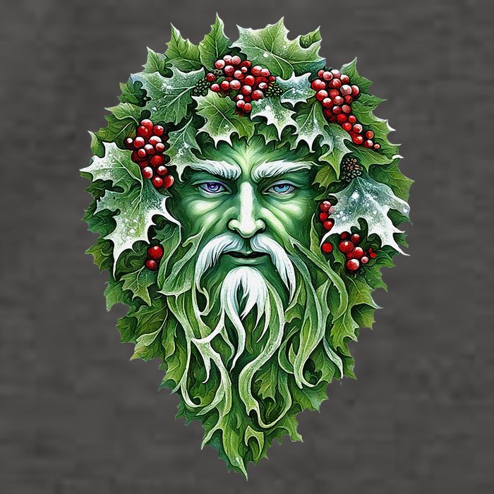 Yule Holly King Green Vector Backpack