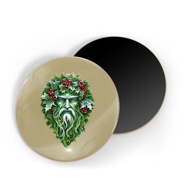 Yule Holly King Green Magnet