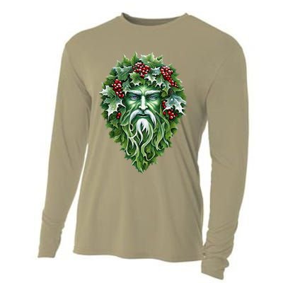 Yule Holly King Green Cooling Performance Long Sleeve Crew