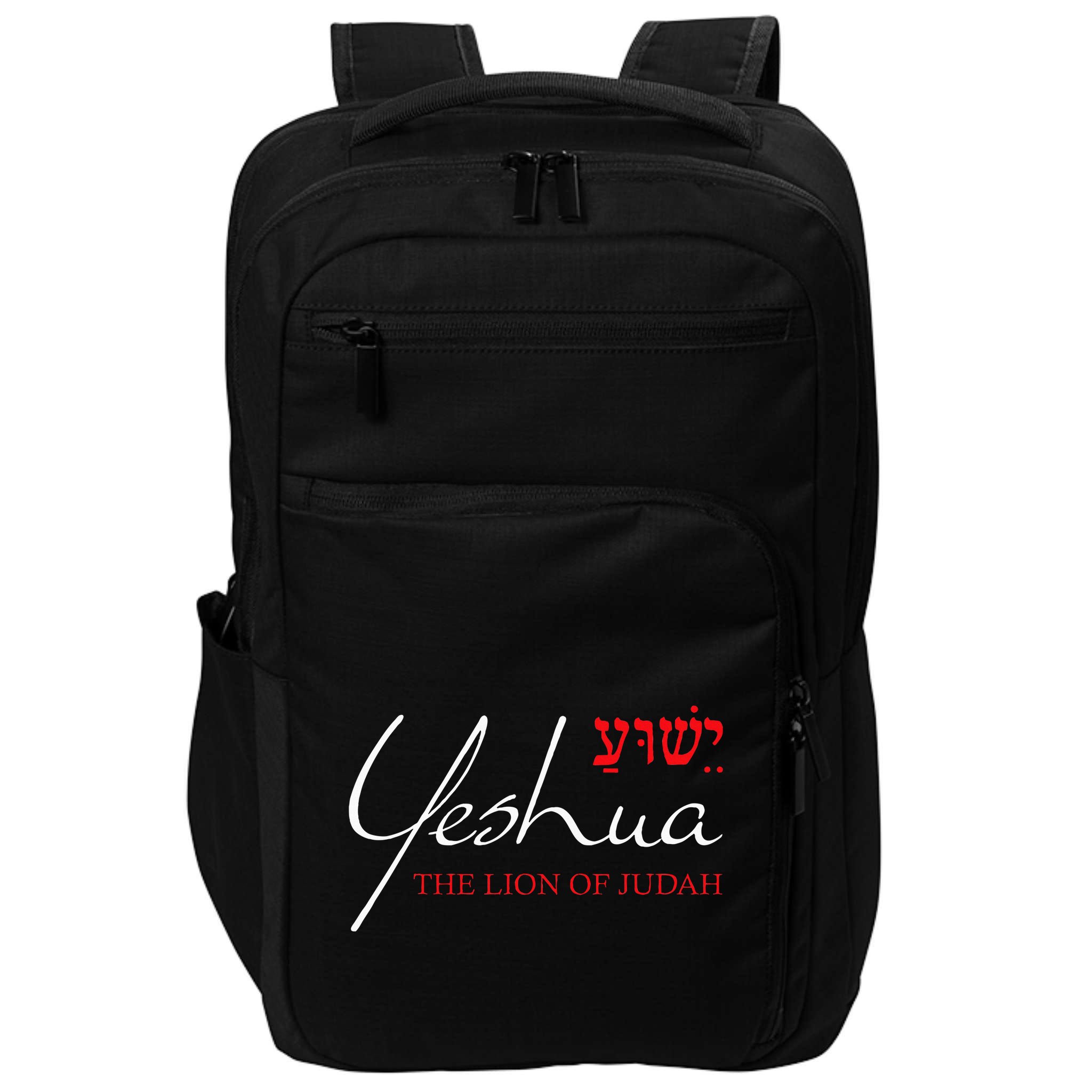 Yeshua Hebrew Lion Of Judah Christian Religious God Impact Tech Backpack