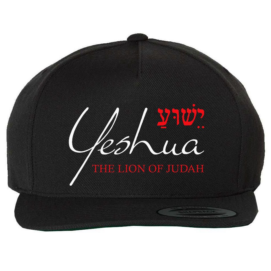 Yeshua Hebrew Lion Of Judah Christian Religious God Wool Snapback Cap