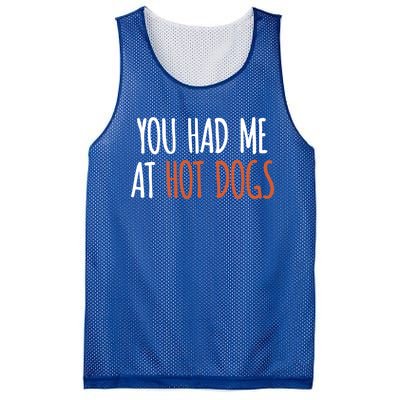 You Had Me At Hot Dogs Funny Food Gift Mesh Reversible Basketball Jersey Tank