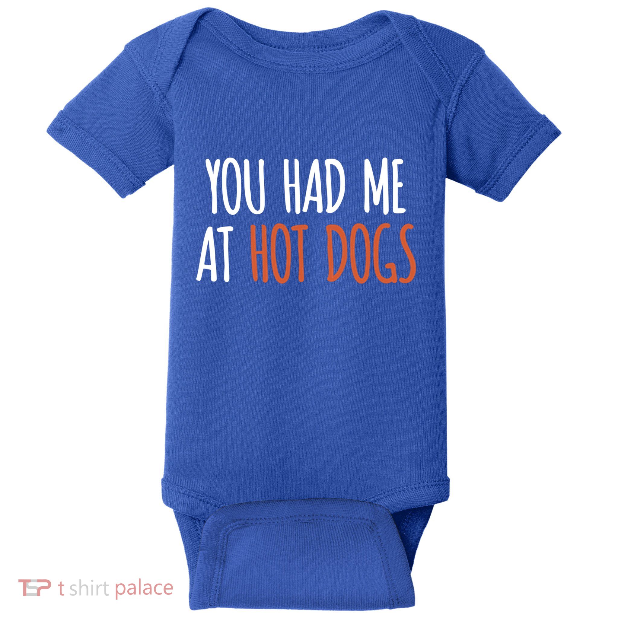You Had Me At Hot Dogs Funny Food Gift Baby Bodysuit