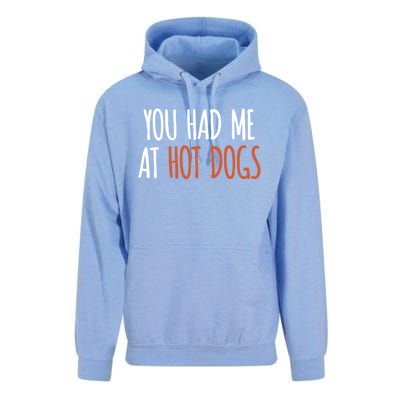 You Had Me At Hot Dogs Funny Food Gift Unisex Surf Hoodie