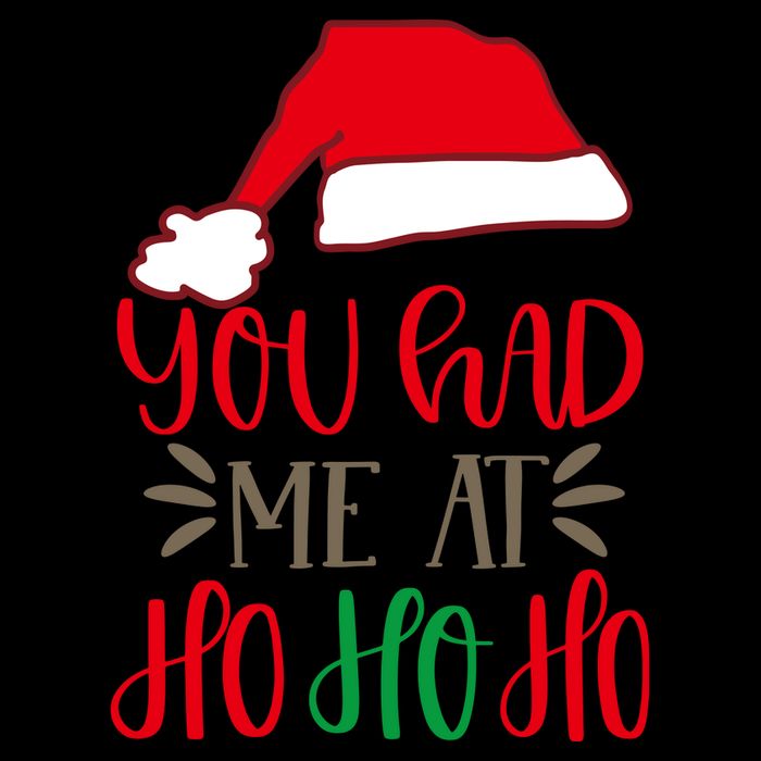 You Had Me At Ho Ho Ho Drawstring Bag
