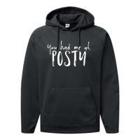 You Had Me At Posty Performance Fleece Hoodie