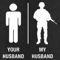 Your Husband My Husband Funny Soldier Military 7 Panel Mesh Trucker Snapback Hat