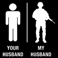 Your Husband My Husband Funny Soldier Military Impact Tech Backpack
