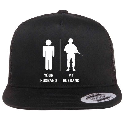 Your Husband My Husband Funny Soldier Military Flatbill Hat
