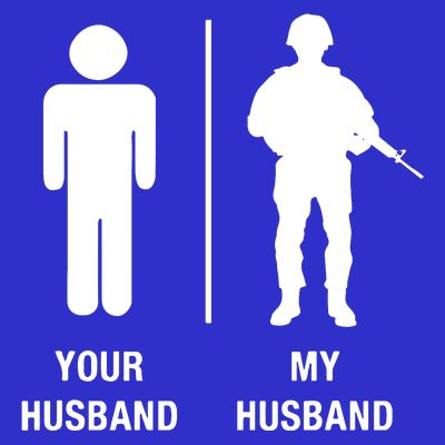 Your Husband My Husband Funny Soldier Military T-Shirt