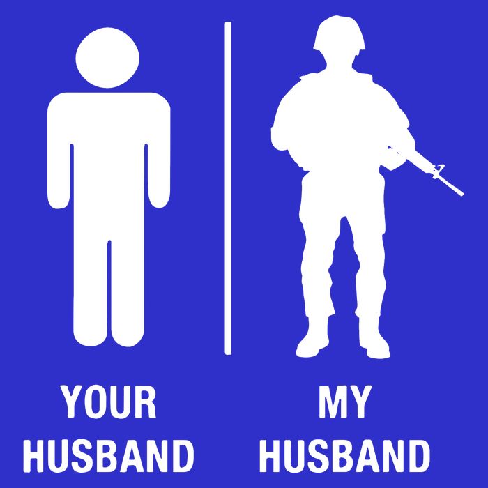 Your Husband My Husband Funny Soldier Military T-Shirt